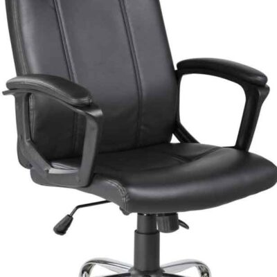 VELCO Pro Systems ΚΑΡΕΚΛΑ ΓΡΑΦΕΙΟΥ ΜΑΥΡΗ -ΔΙΑΣΤΑΣΕΙΣ: 62,5x63x110/120cm- ΕΠΙΦΑΝΕΙΑ PU & PVC