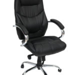 VELCO Pro Systems ΠΟΛΥΘΡΟΝΑ ΓΡΑΦΕΙΟΥ ΜΑΥΡΗ ΔΙΕΥΘΥΝΤΟΥ- ΔΙΑΣΤΑΣΕΙΣ: 65x55x115/120cm ΕΠΙΦΑΝΕΙΑ PVC