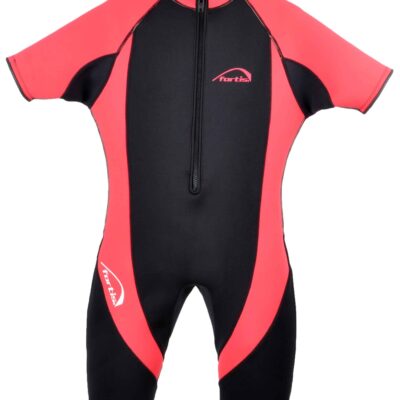fortis ΣΤΟΛΗ ΚΑΤΑΔΥΣΗΣ MONOSHORT ΓΥΝΑΙΚΕΙΑ  ΜΑΥΡΟ-ΡΟΖ 3mm XXL
