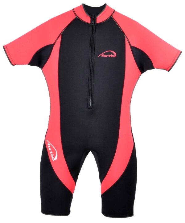 fortis ΣΤΟΛΗ ΚΑΤΑΔΥΣΗΣ MONOSHORT ΓΥΝΑΙΚΕΙΑ  ΜΑΥΡΟ-ΡΟΖ 3mm XXL