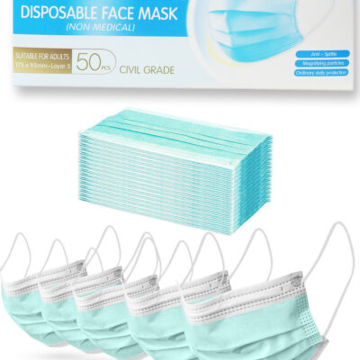 Μάσκες Μιας Χρήσης 3ply Κουτί 50τμχ