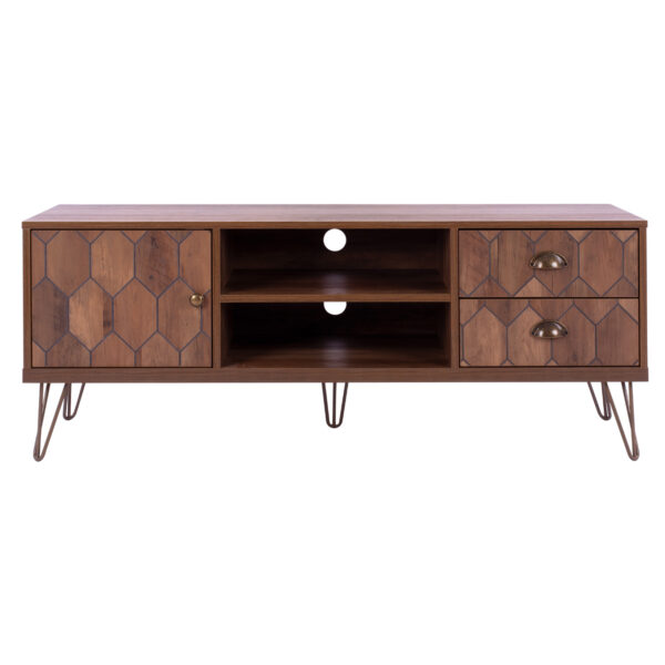 ΕΠΙΠΛΟ TV PHILIPPA HM8674 ΣΕ ΚΑΡΥΔΙ ΑΠΟΧΡΩΣΗ ΜΕ ΧΡΥΣΟ 130x39,5x51Y εκ. - Image 3