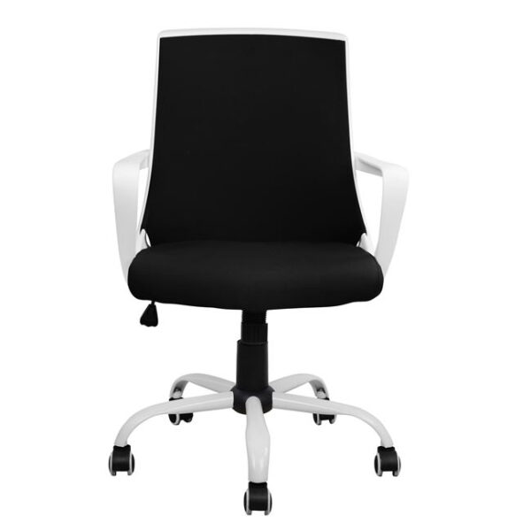 ΚΑΡΕΚΛΑ ΓΡΑΦΕΙΟΥ MALFOI HM1053.01 ΜΑΥΡO MESH & ΠΟΔΙ ΜΕΤΑΛΛΙΚΟ 58x59x103 εκ. - Image 3