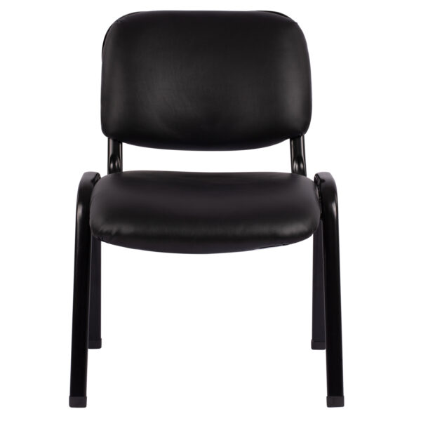 ΚΑΡΕΚΛΑ JANISHA HM1010.01 ΜΕ ΔΕΡΜΑΤΙΝΗ PU ΜΑΥΡΟ 553,5x59x77 εκ. - Image 3