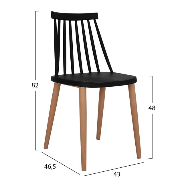 ΣΕΤ 5ΤΜΧ ΤΡΑΠΕΖΙ 140x80x76 cm SONAMA & ΚΑΡΕΚΛΕΣ VANESSA ΜΑΥΡΕΣ ΜΕΤΑΛΛΙΚΑ ΠΟΔΙΑ HM11037 - Image 3