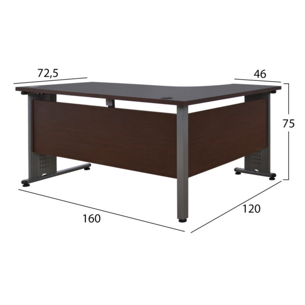 ΣΕΤ ΓΡΑΦΕΙΟΥ 2ΤΜΧ ΣΕ ΧΡΩΜΑ WENGE HM10201.02L - Image 2