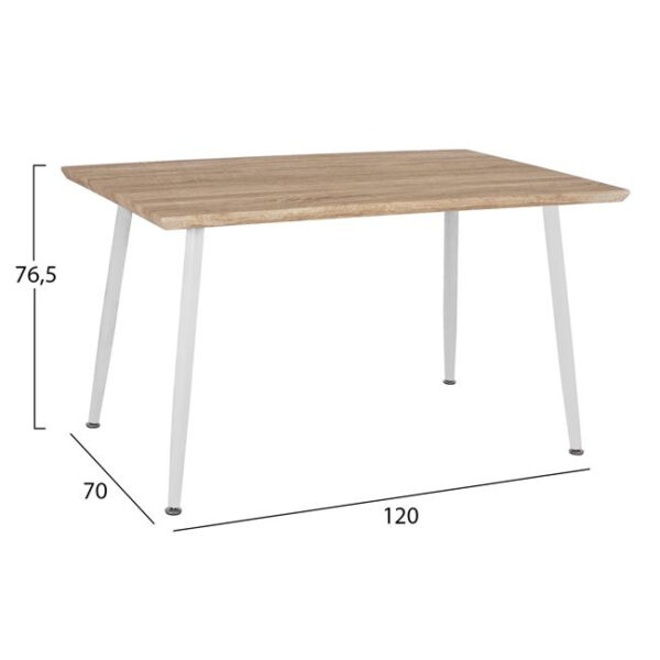 ΣΕΤ ΤΡΑΠΕΖΑΡΙΑΣ 5ΤΜΧ HM10350.02 ΤΡΑΠΕΖΙ 120x70x76,5 cm & ΚΑΡΕΚΛΕΣ VEGAS - Image 2