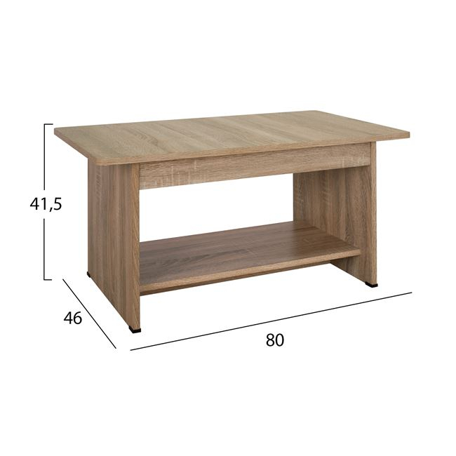 ΤΡΑΠΕΖΑΚΙ ΣΑΛΟΝΙΟΥ HAYDEN HM2286.02 ΣΕ ΧΡΩΜΑ SONAMA 80x46x41,5 - Image 2