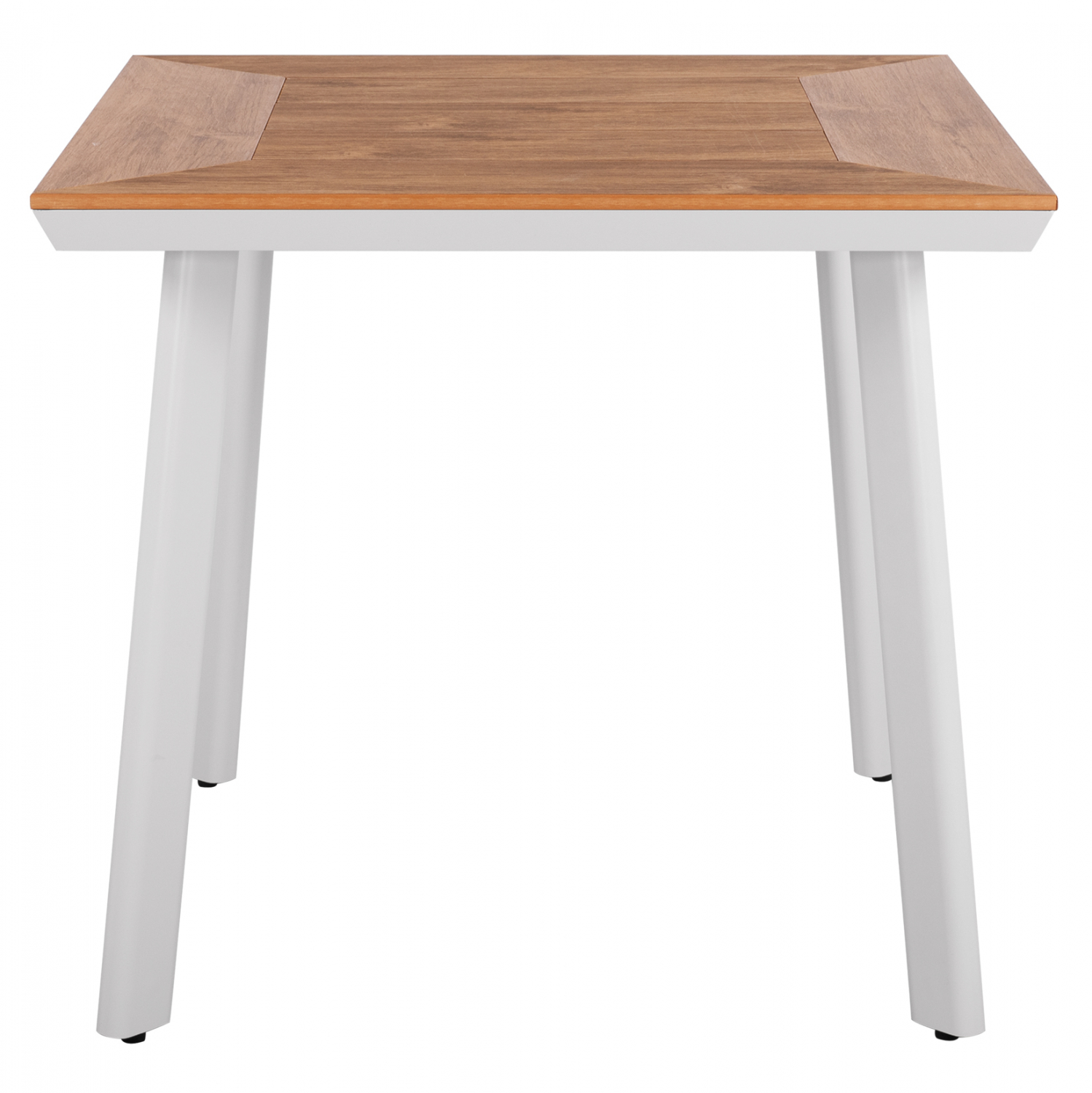 ΤΡΑΠΕΖΙ ΑΛΟΥΜΙΝΙΟΥ TABER ΛΕΥΚΟ ΜΕ ΕΠΙΦΑΝΕΙΑ POLYWOOD HM5563.01 80x80x73Υ ΕΚ. - Image 3