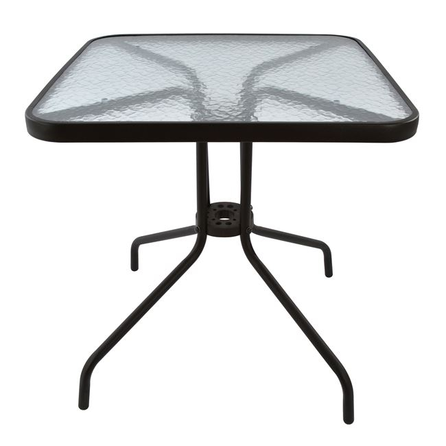 ΤΡΑΠΕΖΙ ΕΞΩΤ.ΧΩΡΟΥ FIGO HM5036.02 ΜΕΤΑΛΛΟ ΚΑΦΕ- ΓΥΑΛΙΝΗ ΕΠΙΦΑΝΕΙΑ 70Χ70Χ72Υεκ - Image 3