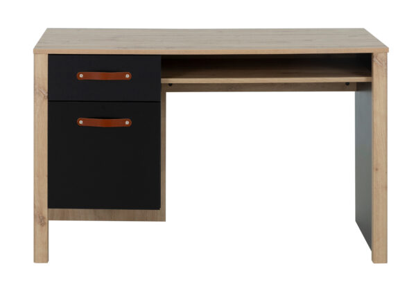 Arthus Γραφείο με ένα συρτάρι και ένα ντουλάπι 122x56x75εκ. Artisan Oak / Black