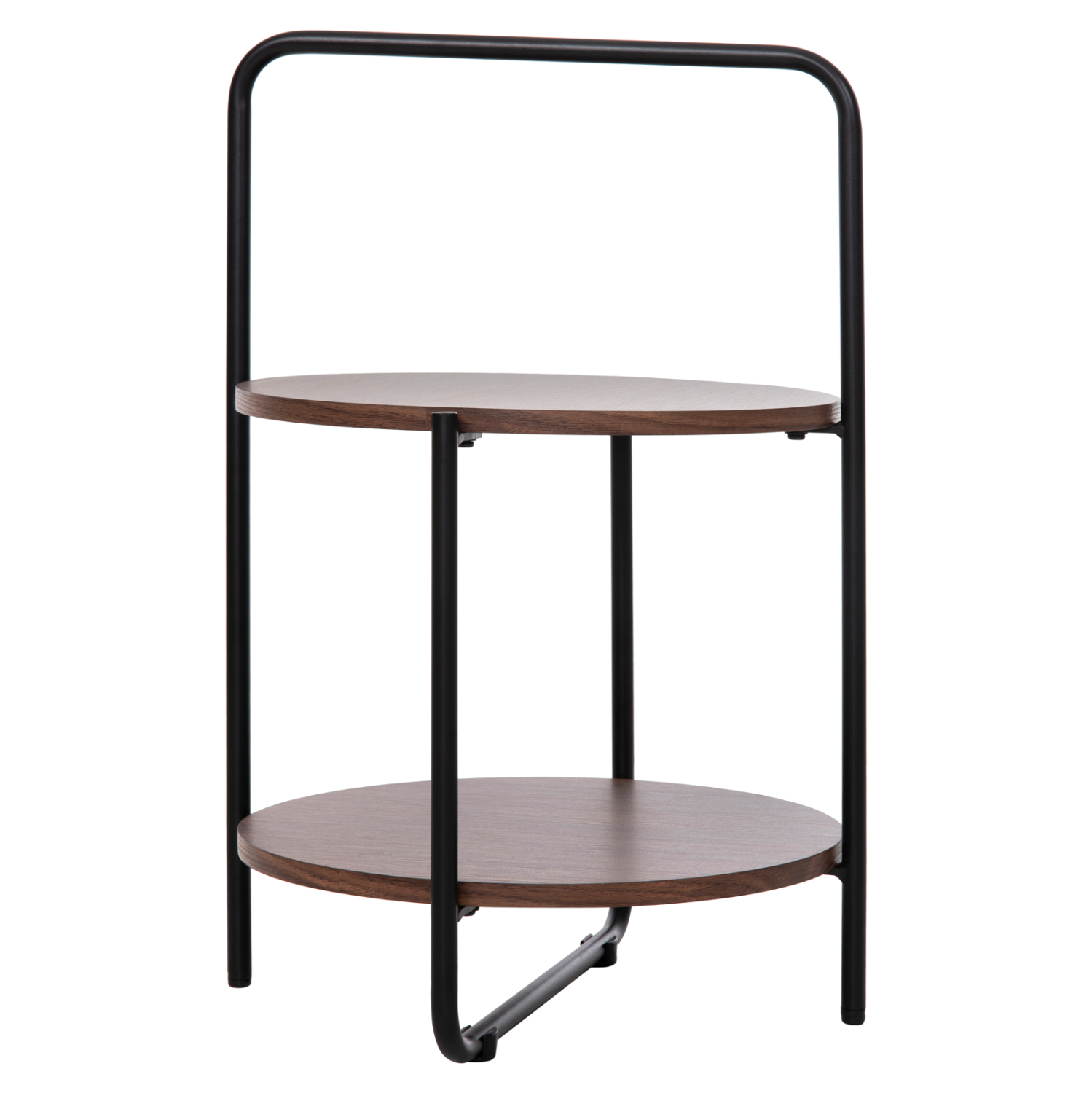 ΒΟΗΘΗΤΙΚΟ ΤΡΑΠΕΖΙ SYLO HM9618.02 MDF ΣΕ ΚΑΡΥΔΙ-ΜΑΥΡΟ ΜΕΤΑΛΛΟ Φ44x66Υεκ. - Image 3