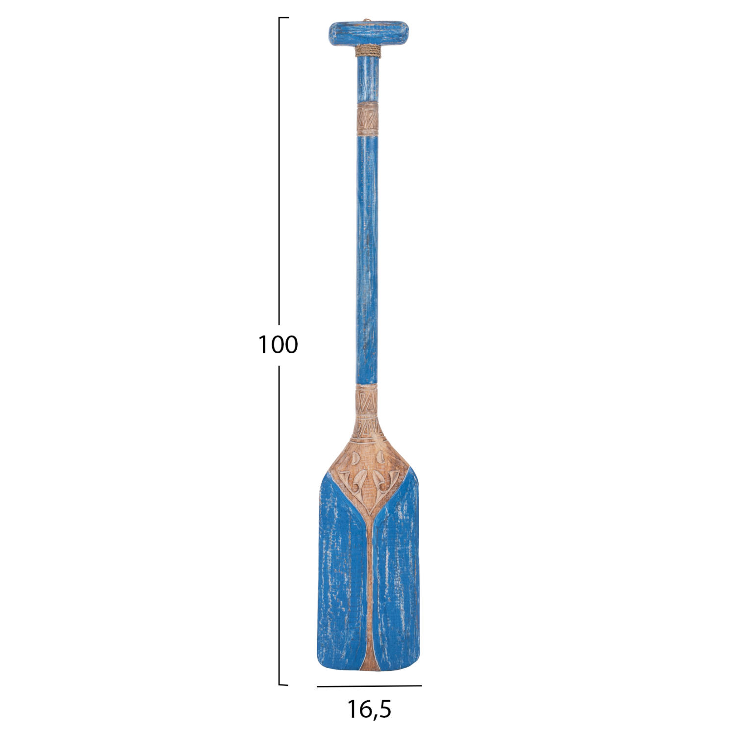 ΔΙΑΚΟΣΜΗΤΙΚΟ ΤΟΙΧΟΥ ΚΟΥΠΙ HM7709.04 ΑΠΟ ΜΑΣΙΦ ΞΥΛΟ ΑΛΜΠΑΣΙΑΣ ΜΠΛΕ 16,5x100 εκ. - Image 2