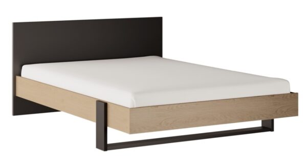 Duplex Κρεβάτι Διπλό 150x204εκ. (για στρώμα 140x200εκ. ) Black/Natural Chestnut - Image 2
