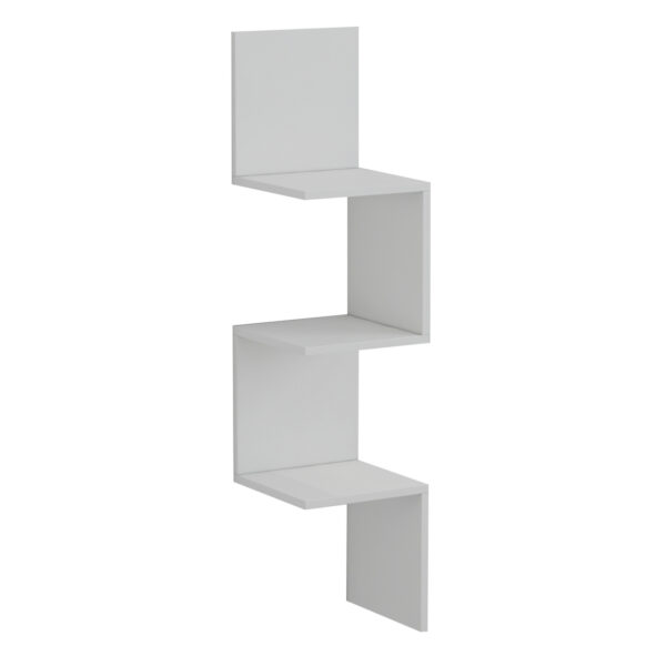 ΕΠΙΤΟΙΧΙΑ ΓΩΝΙΑΚΗ ΡΑΦΙΕΡΑ ILLUSION HM8935.12 ΜΕΛΑΜΙΝΗ ΣΕ ΛΕΥΚΟ 25x25x105,4Υεκ. - Image 3