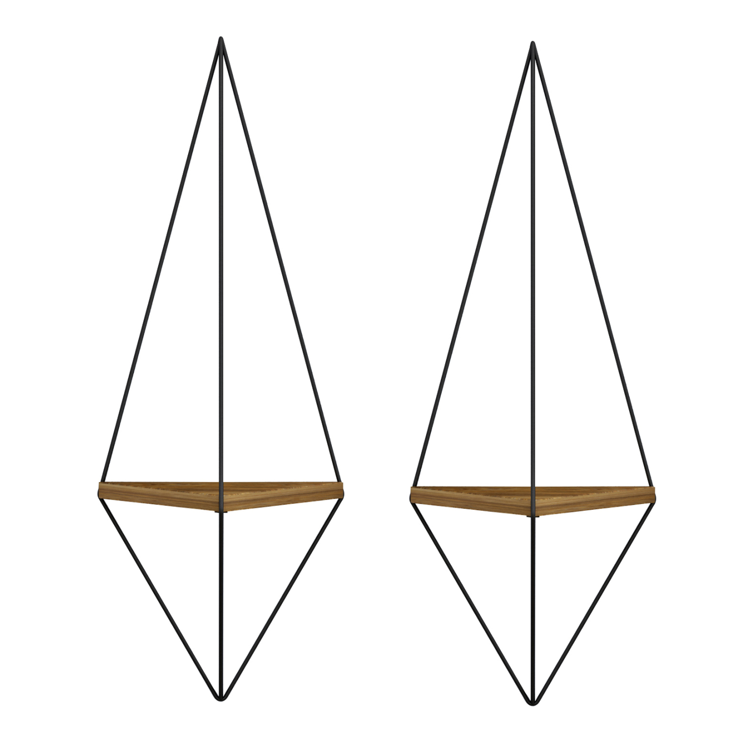 ΕΠΙΤΟΙΧΙΟ ΡΑΦΙ ΣΕΤ 2ΤΜΧ CANNARD HM8925.11 ΜΕΛΑΜΙΝΗ ΦΥΣΙΚΟ-ΜΕΤΑΛΛΟ ΜΑΥΡΟ 23x15x60Υεκ - Image 3