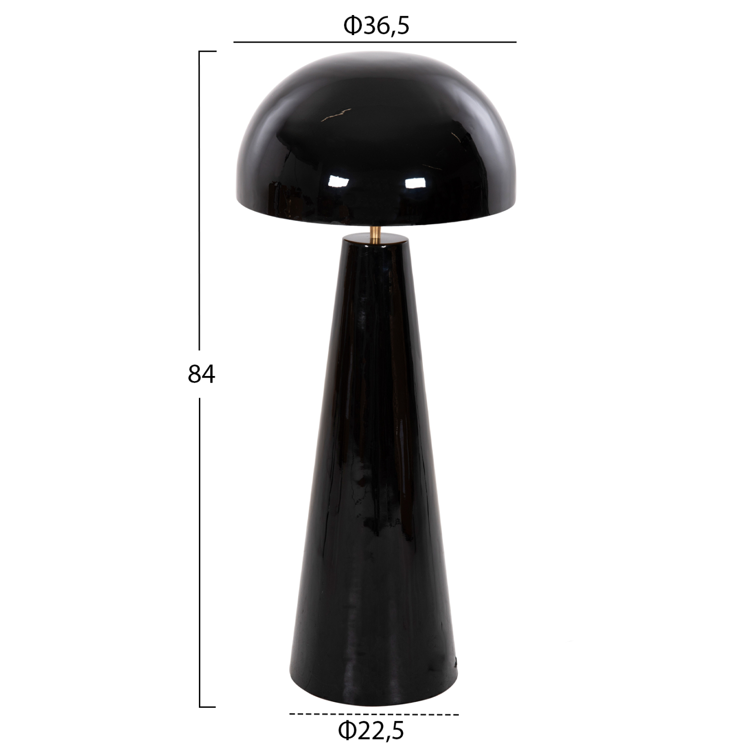 ΦΩΤΙΣΤΙΚΟ ΔΑΠΕΔΟΥ SMUSH HM4257.04 ΜΕΤΑΛΛΟ ΜΑΥΡΟ-ΡΥΘΜΙΖΟΜΕΝΟ ΚΑΠΕΛΟ Φ36,5x84Υεκ - Image 2