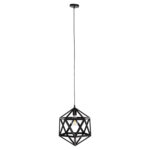 ΦΩΤΙΣΤΙΚΟ ΟΡΟΦΗΣ ΚΡΕΜΑΣΤΟ HM4073 ΜΑΥΡΟ ΜΕΤΑΛΛΟ 30x30x35Yεκ.