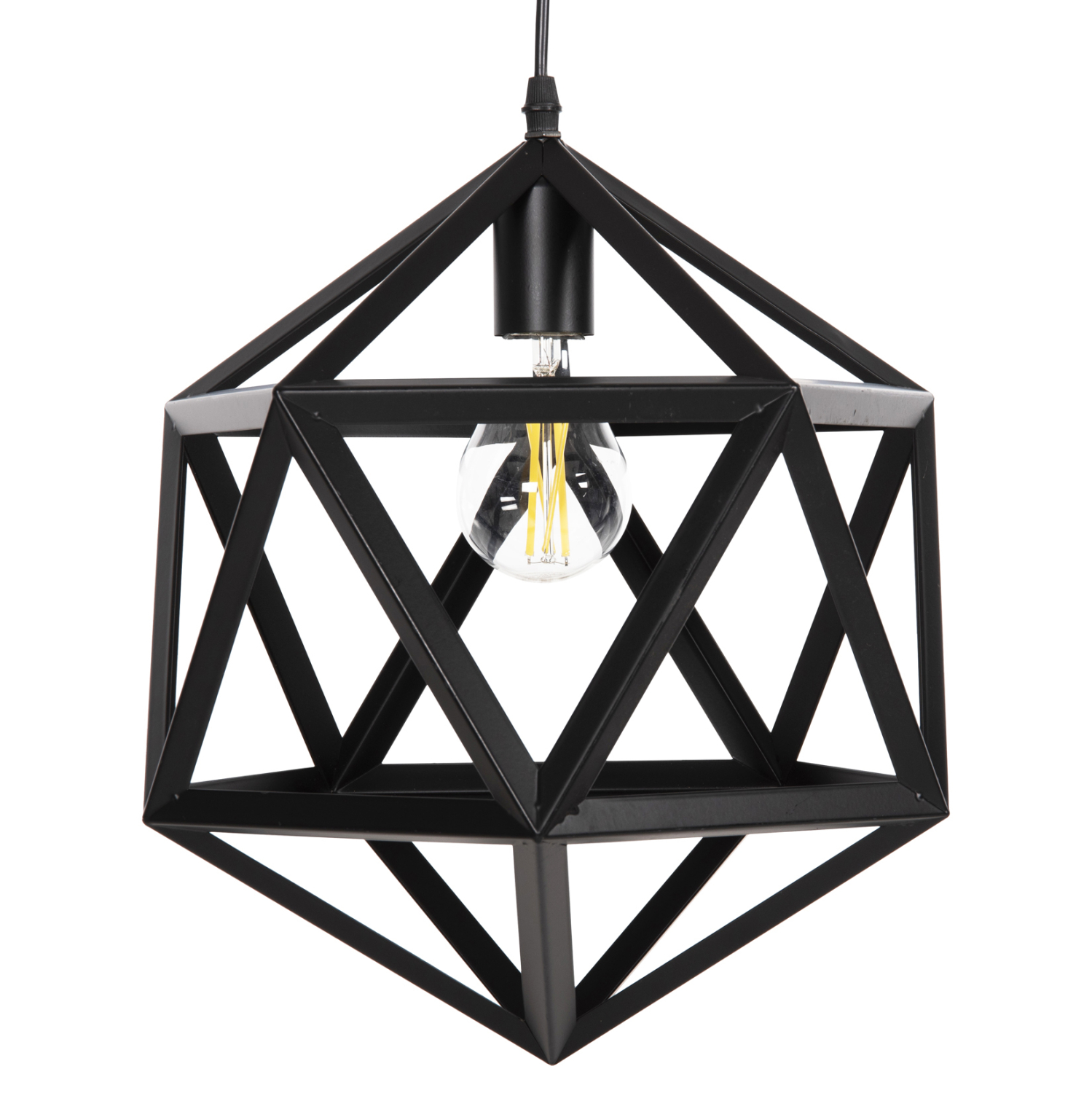 ΦΩΤΙΣΤΙΚΟ ΟΡΟΦΗΣ ΚΡΕΜΑΣΤΟ HM4073 ΜΑΥΡΟ ΜΕΤΑΛΛΟ 30x30x35Yεκ. - Image 3