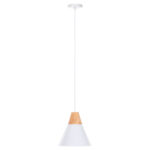 ΦΩΤΙΣΤΙΚΟ ΟΡΟΦΗΣ ΚΡΕΜΑΣΤΟ HM4149 ΛΕΥΚΟ ΜΕΤΑΛΛΙΚΟ ΚΑΠΕΛΟ-ΞΥΛΟ Φ22x115Υ εκ.