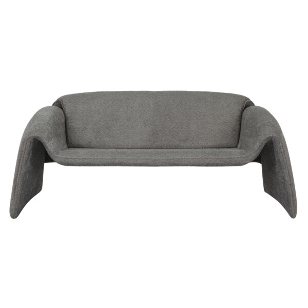 ΚΑΝΑΠΕΣ ΔΙΘΕΣΙΟΣ LAFORGE HM9680.01 ΜΕΤΑΛΛΙΚΟΣ ΣΚΕΛΕΤΟΣ-ΓΚΡΙ ΜΠΟΥΚΛΕ ΥΦΑΣΜΑ 160x80x63Υεκ. - Image 3