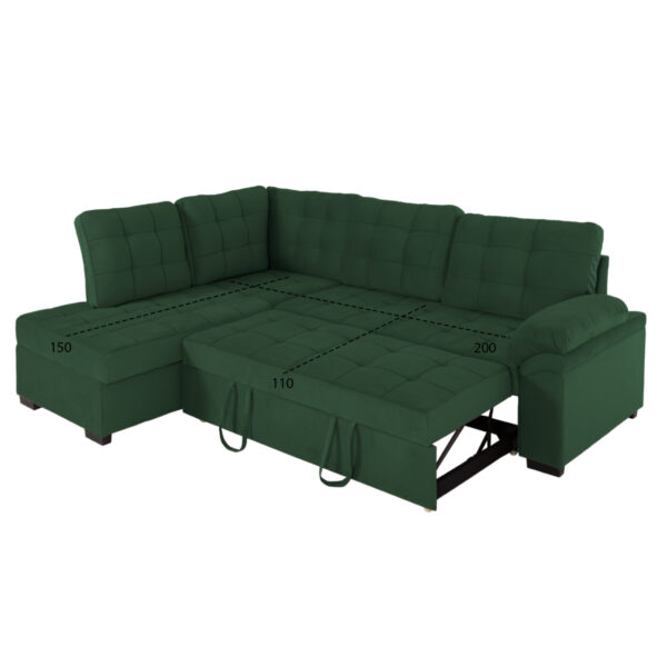 ΚΑΝΑΠΕΣ ΚΡΕΒΑΤΙ JADE HM3144.05L ΑΡΙΣΤΕΡΗ ΓΩΝΙΑ ΣΕ ΚΥΠΑΡΙΣΣΙ ΧΡΩΜΑ 250x180x88Υεκ. - Image 3