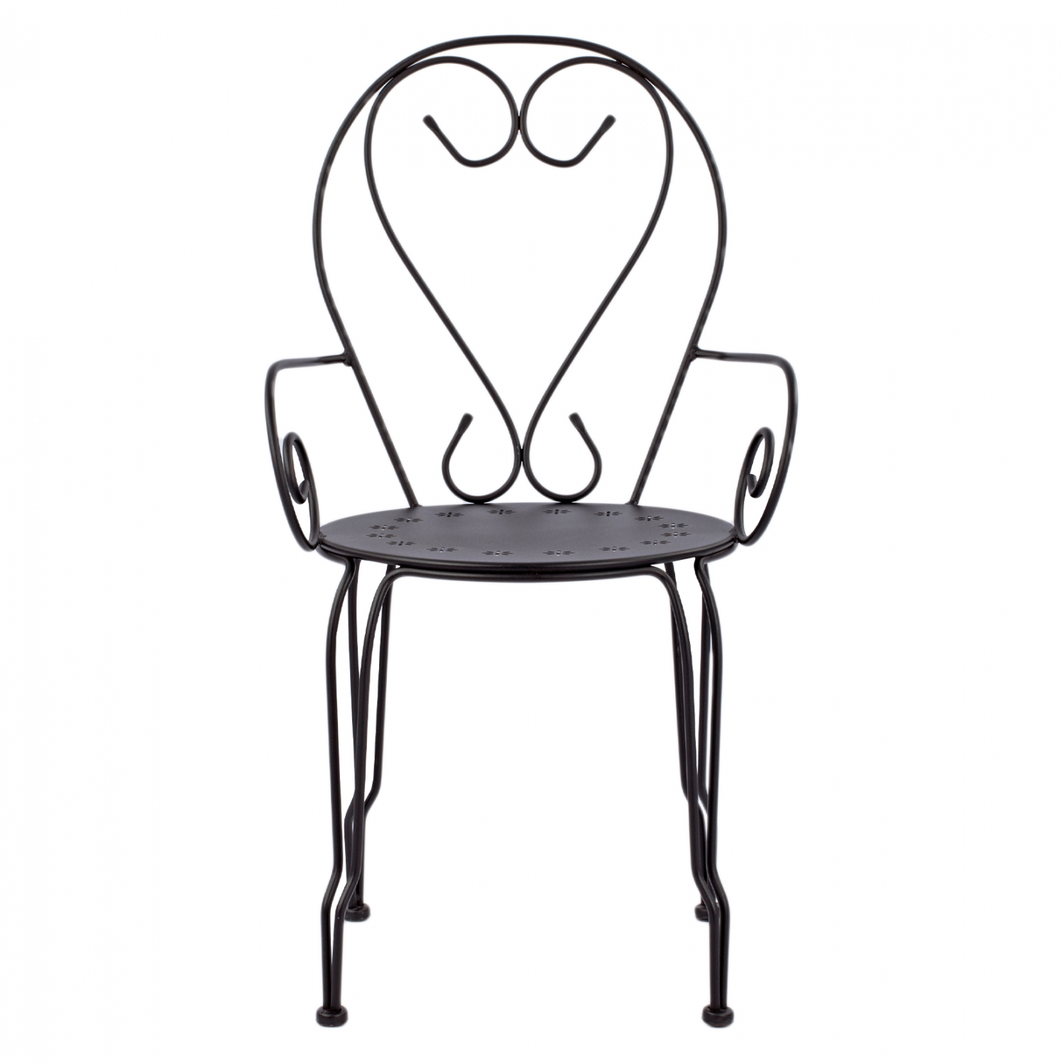 ΚΑΡΕΚΛΑ ΠΟΛΥΘΡΟΝΑ ΜΕΤΑΛΛΙΚΗ AMORE ΜΑΥΡΗ HM5008.11 49x48x90 εκ. - Image 3