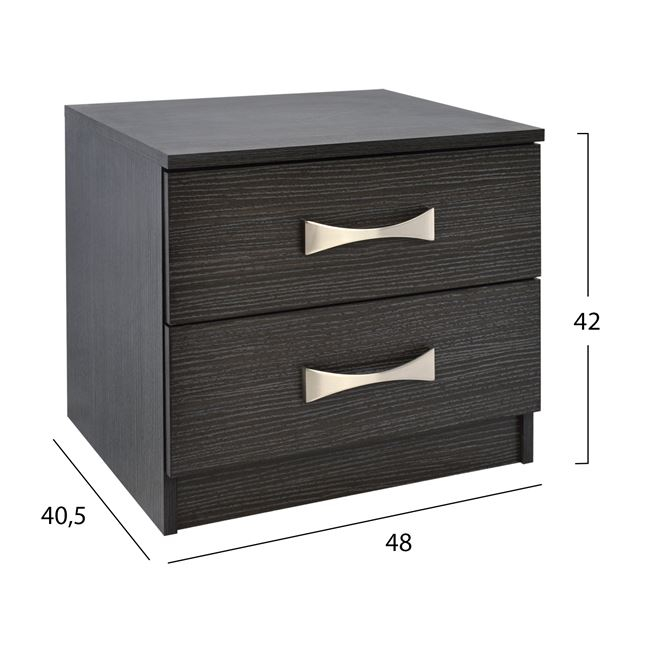 ΚΟΜΟΔΙΝΟ ΜΕ 2 ΣΥΡΤΑΡΙΑ ΚΑΙ ΧΕΡΟΥΛΙ ASHLYN HM2235.01 ZEBRANO 48x40x42Yεκ. - Image 2