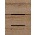 Lucian συρταριέρα με 4 συρτάρια 48x45x98εκ. Helvezia Oak