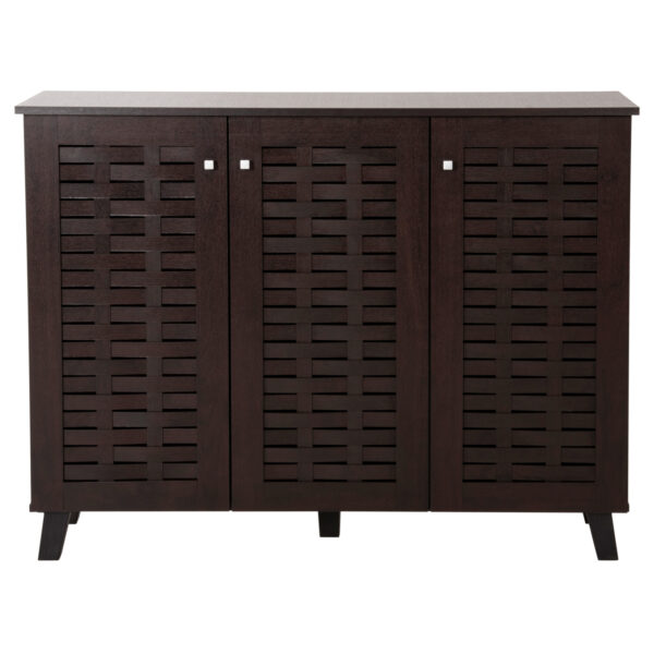 ΠΑΠΟΥΤΣΟΘΗΚΗ-ΝΤΟΥΛΑΠΙ PRODY HM9610.01 ΜΕΛΑΜΙΝΗ WENGE 3 ΠΟΡΤΕΣ 115x34x89Υεκ. - Image 3