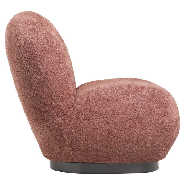 ΠΟΛΥΘΡΟΝΑ BEANY HM9591.02 ΡΟΖ ΜΠΟΥΚΛΕ ΥΦΑΣΜΑ 85x82x77Υ εκ. - Image 3