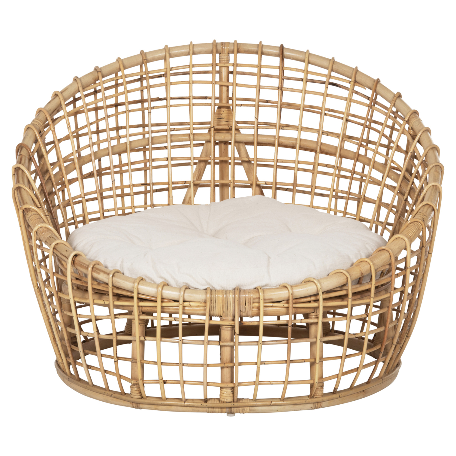 ΠΟΛΥΘΡΟΝΑ ENTO HM9814 RATTAN ΣΕ ΦΥΣΙΚΟ-ΜΠΕΖ ΜΑΞΙΛΑΡΙ 85x75x67Yεκ. - Image 3