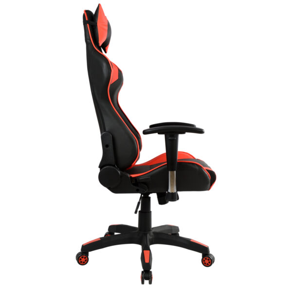 ΠΟΛΥΘΡΟΝΑ GAMING ZAYN HM1056.01 ΜΑΥΡΟ-ΚΟΚΚΙΝΟ PU 67x70x134 εκ. - Image 3