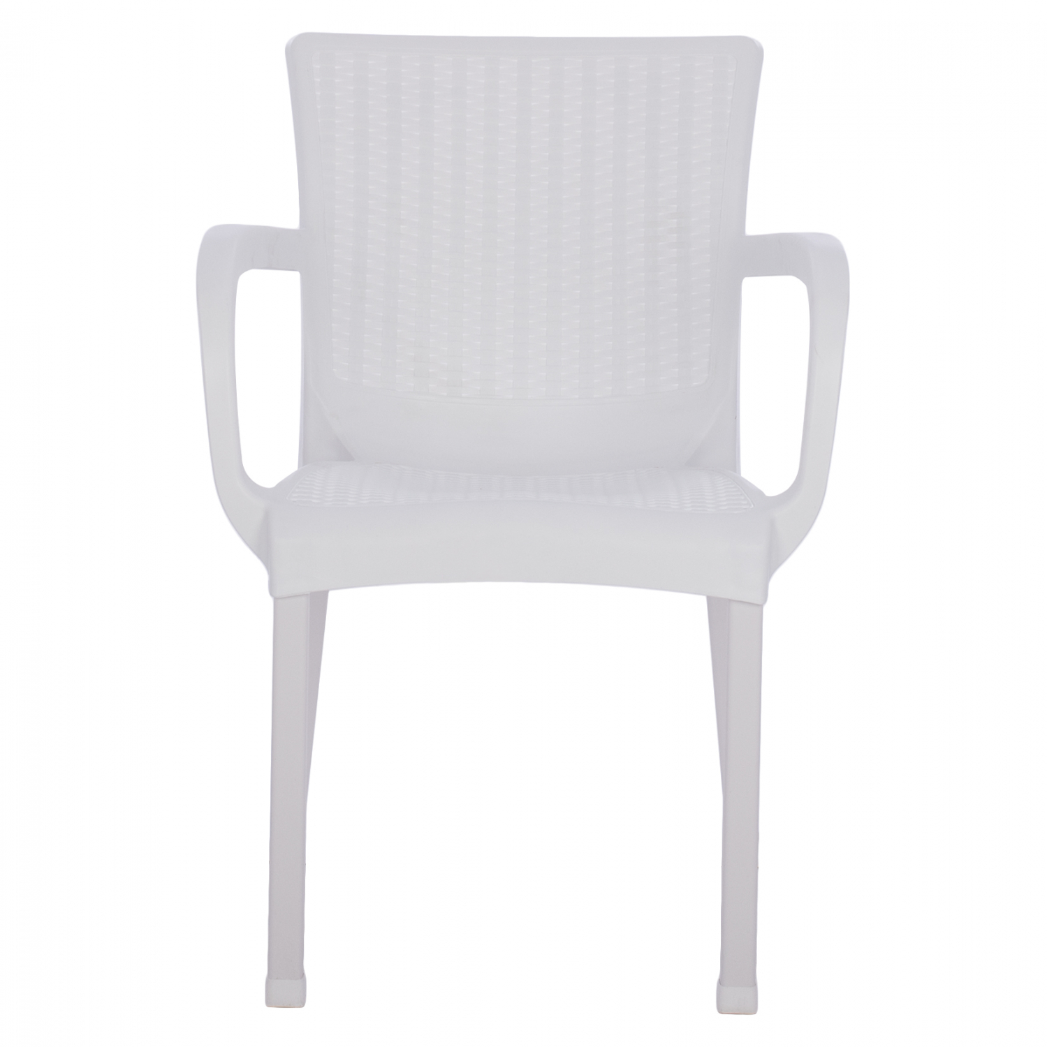 ΠΟΛΥΘΡΟΝΑ ΠΟΛΥΠΡΟΠΥΛΕΝΙΟΥ RATTAN ΠΟΔΙ ALU HM5591.01 ΧΡΩΜΑ ΛΕΥΚΟ 60x60x82 cm - Image 3