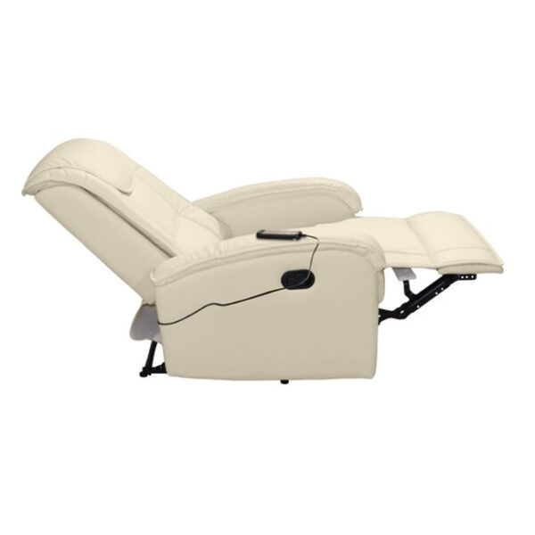 ΠΟΛΥΘΡΟΝΑ RELAX ΜΕ ΜΗΧΑΝΙΣΜΟ MASSAGE ROCCA HM0026.02 PU ΕΚΡΟΥ 80x96x97 εκ. - Image 3