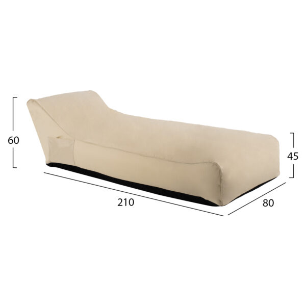 ΠΟΥΦ TANEA HM5807.01 ΜΠΕΖ ΜΕ UV PROTECTION 80x210x45-60 εκ. - Image 2