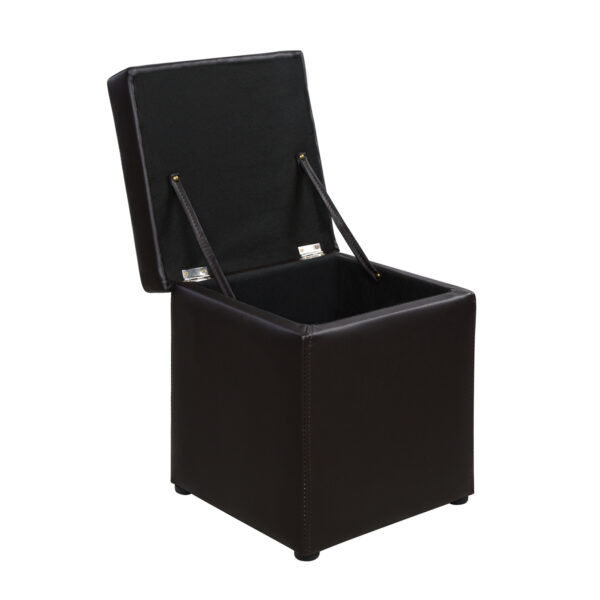 ΣΚΑΜΠΩ ΜΕ ΑΠΟΘΗΚΕΥΤΙΚΟ ΧΩΡΟ PU ΚΑΦΕ CUBE HM224.03--38x38x36.5Υεκ. - Image 3