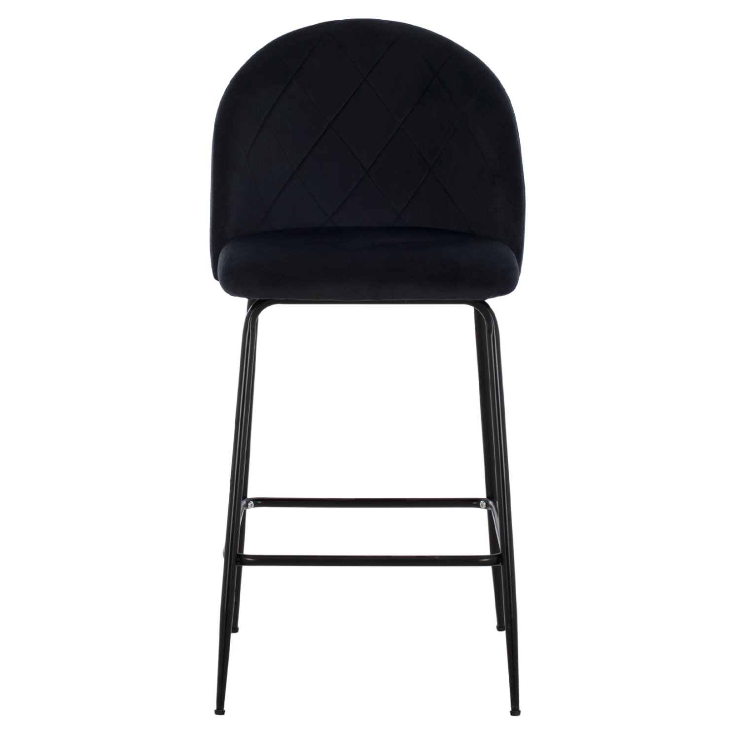 ΣΚΑΜΠΟ ODED ΜΕΣΑΙΟΥ ΥΨΟΥΣ HM8732.14 ΜΕ ΜΕΤΑΛΛΙΚΑ ΠΟΔΙΑ & ΒΕΛΟΥΔΟ ΜΑΥΡΟ 45x53x98 εκ. 2τμχ - Image 3