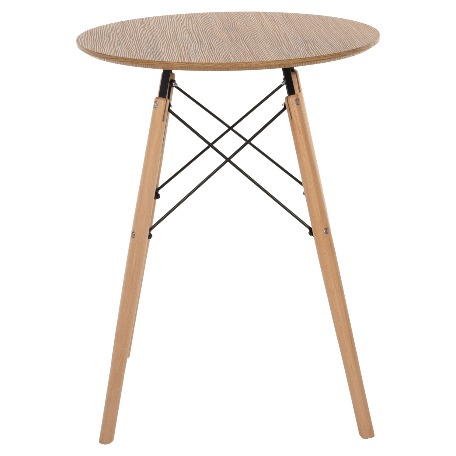 ΤΡΑΠΕΖΙ ΣΤΡΟΓΓΥΛΟ MINIMAL HM0060.04 ΦΥΣΙΚΟ ΧΡΩΜΑ MDF-ΠΟΔΙΑ ΟΞΙΑΣ ΣΕ ΦΥΣΙΚΟ ΧΡΩΜΑ Φ60Χ76Υεκ. - Image 3