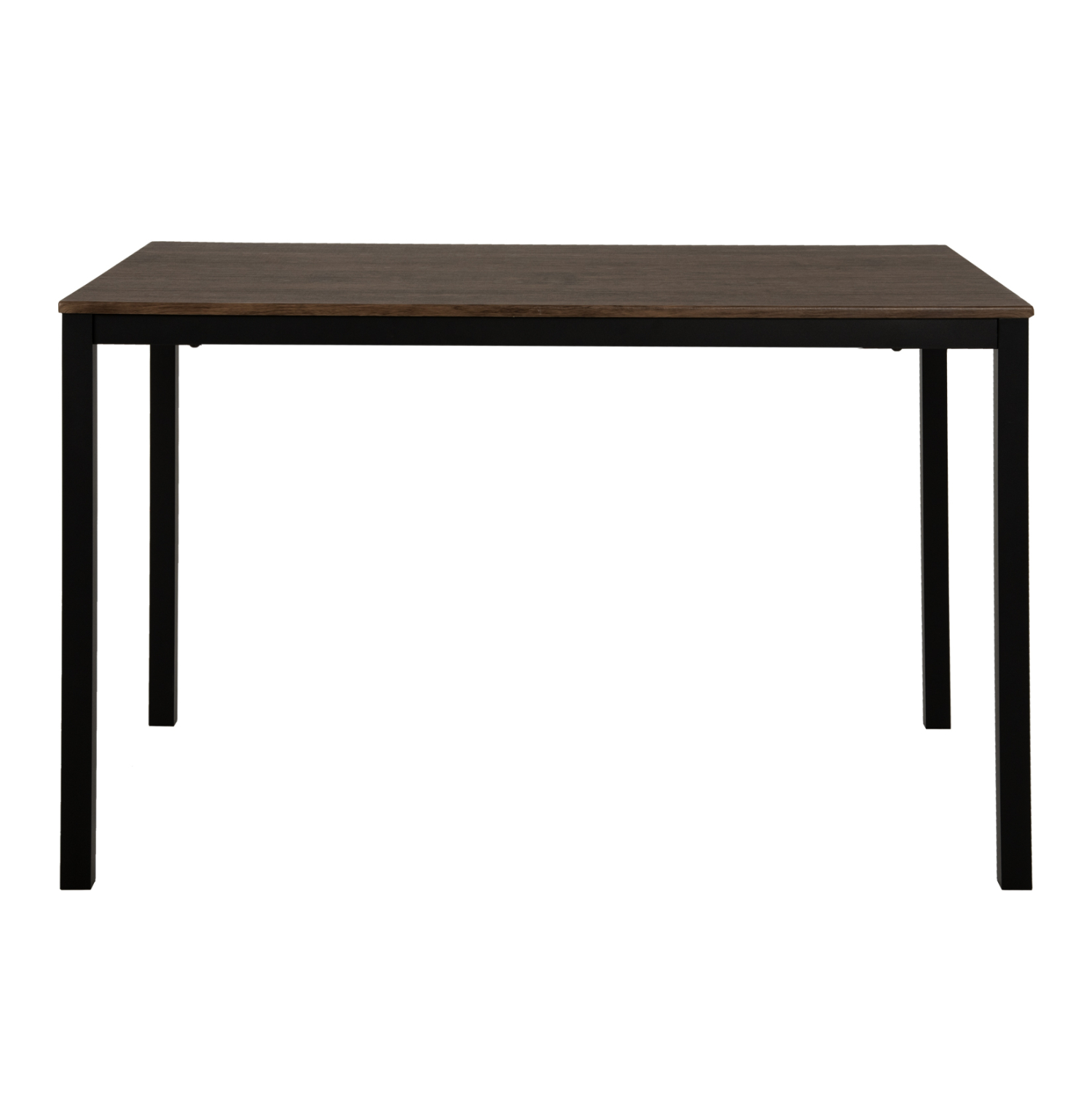 ΤΡΑΠΕΖΙ ΤΡΑΠΕΖΑΡΙΑΣ GOOSE HM9532 MDF ΚΑΡΥΔΙ-ΜΑΥΡΟ ΜΕΤΑΛΛΟ 120X80Χ75Yεκ. - Image 3