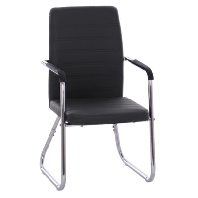 ΠΟΛΥΘΡΟΝΑ DALEY HM1021.01 ΜΕ ΜΠΡΑΤΣΑ ΜΑΥΡΟ PU 56x58x93 εκ. 4τμχ