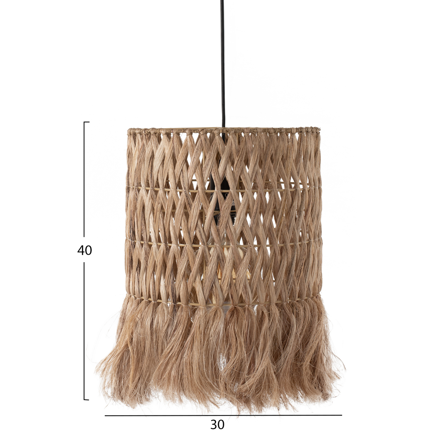 ΦΩΤΙΣΤΙΚΟ ΟΡΟΦΗΣ ME ΚΥΛΙΝΔΡΙΚΟ ΚΑΠΕΛΟ ΑΠΟ ΙΝΕΣ ΑΜΠΑΚΑ ΣΕ ΦΥΣΙΚΟ 30X30X40Υεκ.HM7781 - Image 2