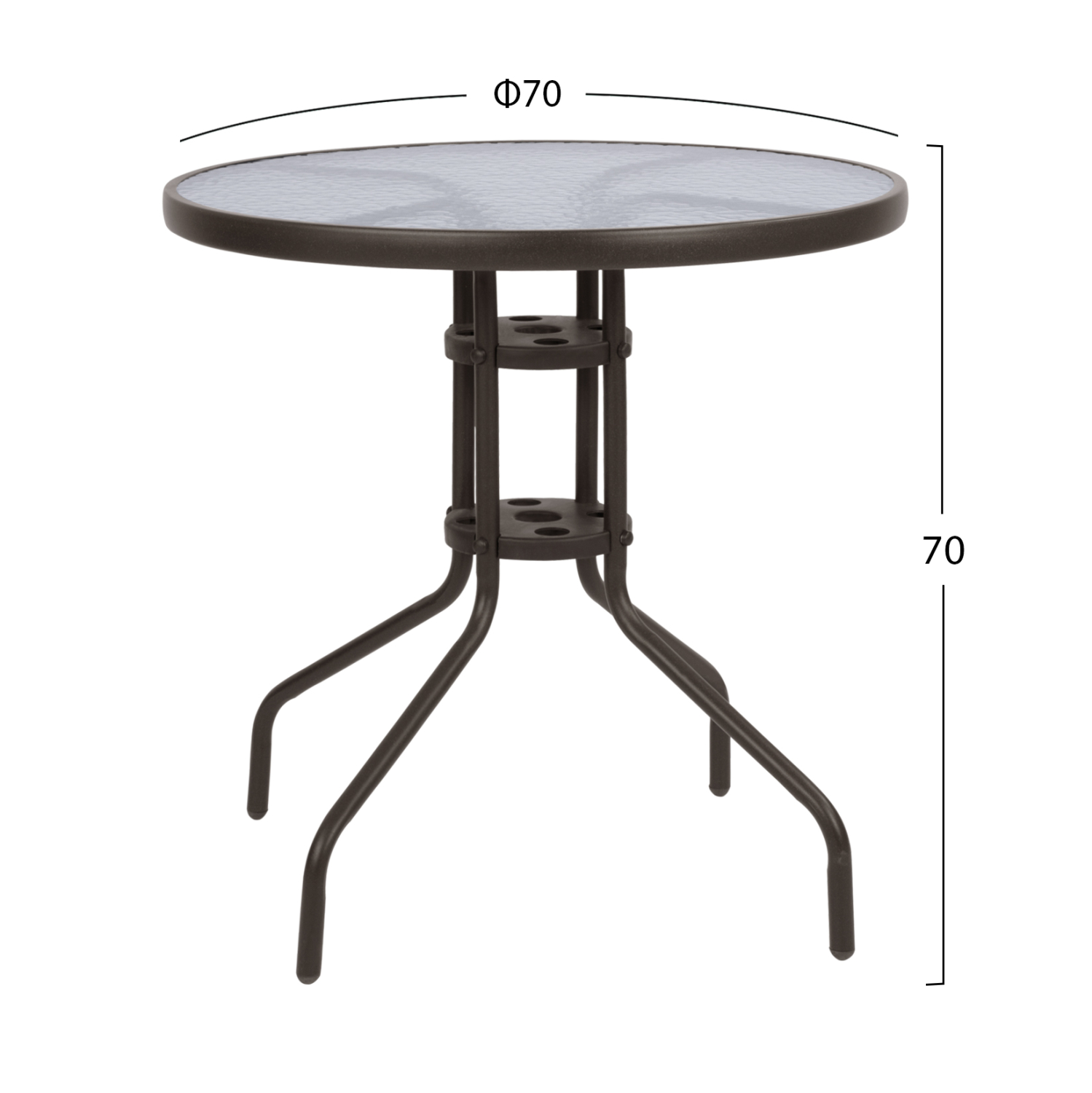 ΣΕΤ ΕΞΩΤ. ΧΩΡΟΥ 3ΤΜΧ HM10712 ΚΑΦΕ ΜΕΤΑΛΛΟ-ΓΥΑΛΙ ΑΣΦΑΛΕΙΑΣ-ΚΑΦΕ TEXTILENE - Image 2