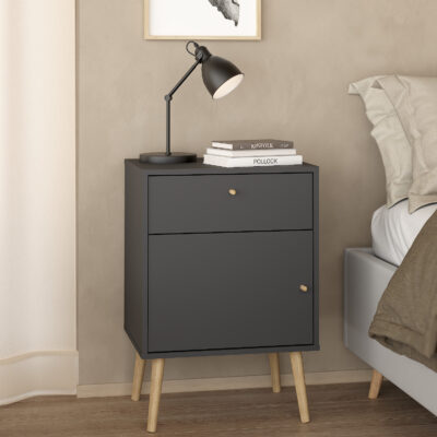 Bodo κομοδίνο με ένα συρτάρι και ένα ντουλάπι  50