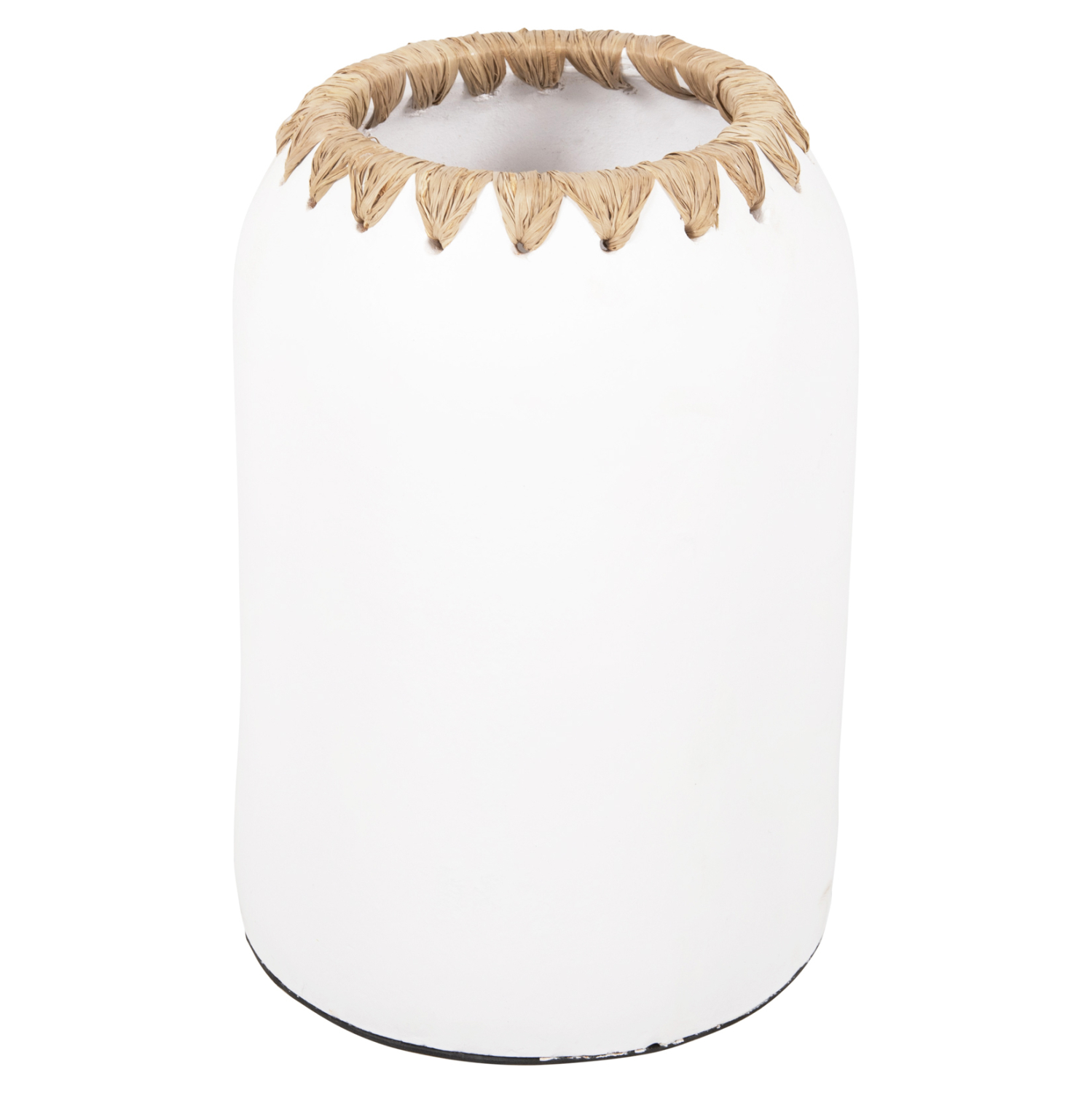 ΔΙΑΚΟΣΜΗΤΙΚΟ ΒΑΖΟ HM4377 ΤΕΡΑΚΟΤΑ ΣΕ ΛΕΥΚΟ ΜΕ ΠΛΕΞΗ ΨΑΘΑΣ ΣΤΟ ΣΤΟΜΙΟ Φ21Χ32εκ. - Image 3