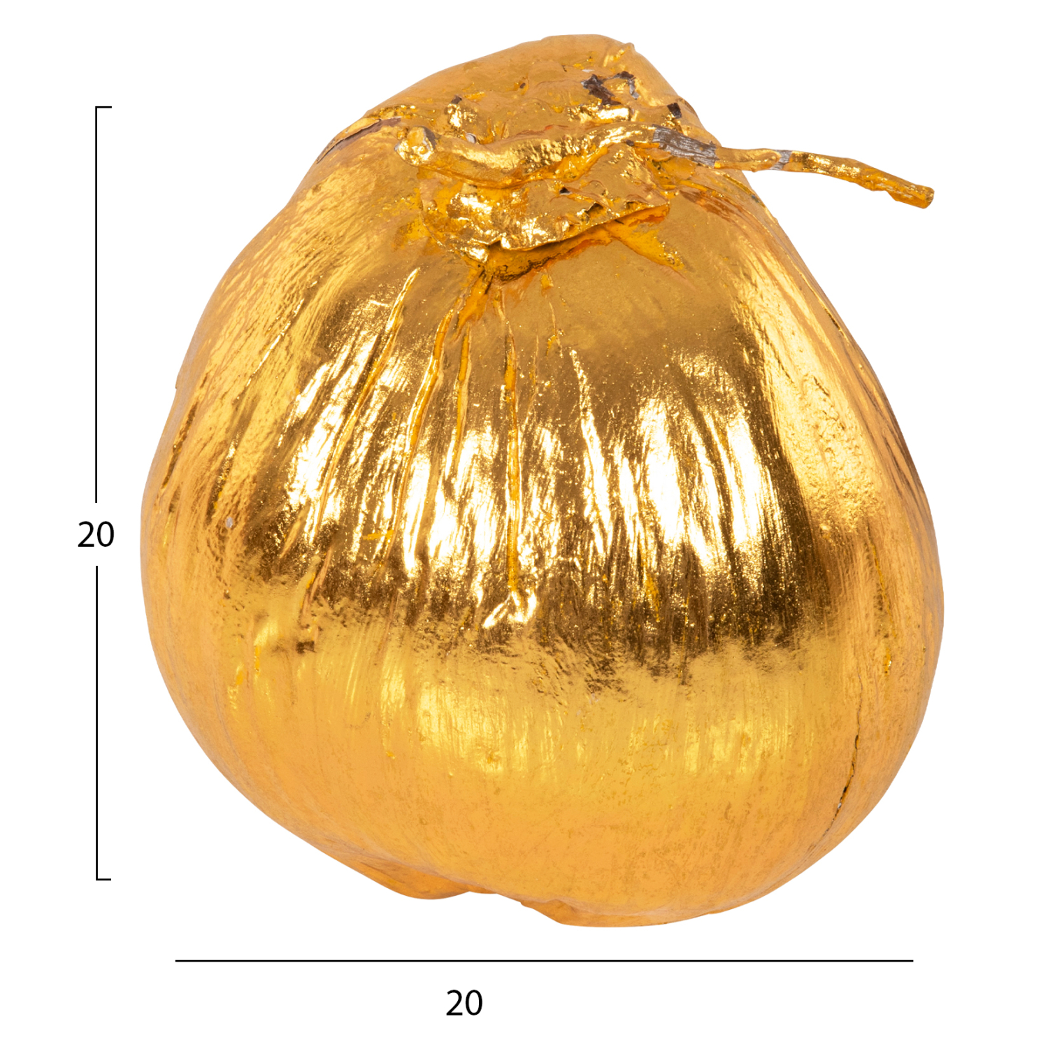 ΕΠΙΤΡΑΠΕΖΙΟ ΔΙΑΚΟΣΜΗΤΙΚΟ HM4326.03 ΚΑΡΥΔΑ ΣΕ ΧΡΥΣΟ ΧΡΩΜΑ 20x20x20Υεκ - Image 2