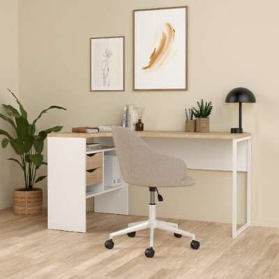 Function Plus γραφείο γωνιακό με δύο συρτάρια 145