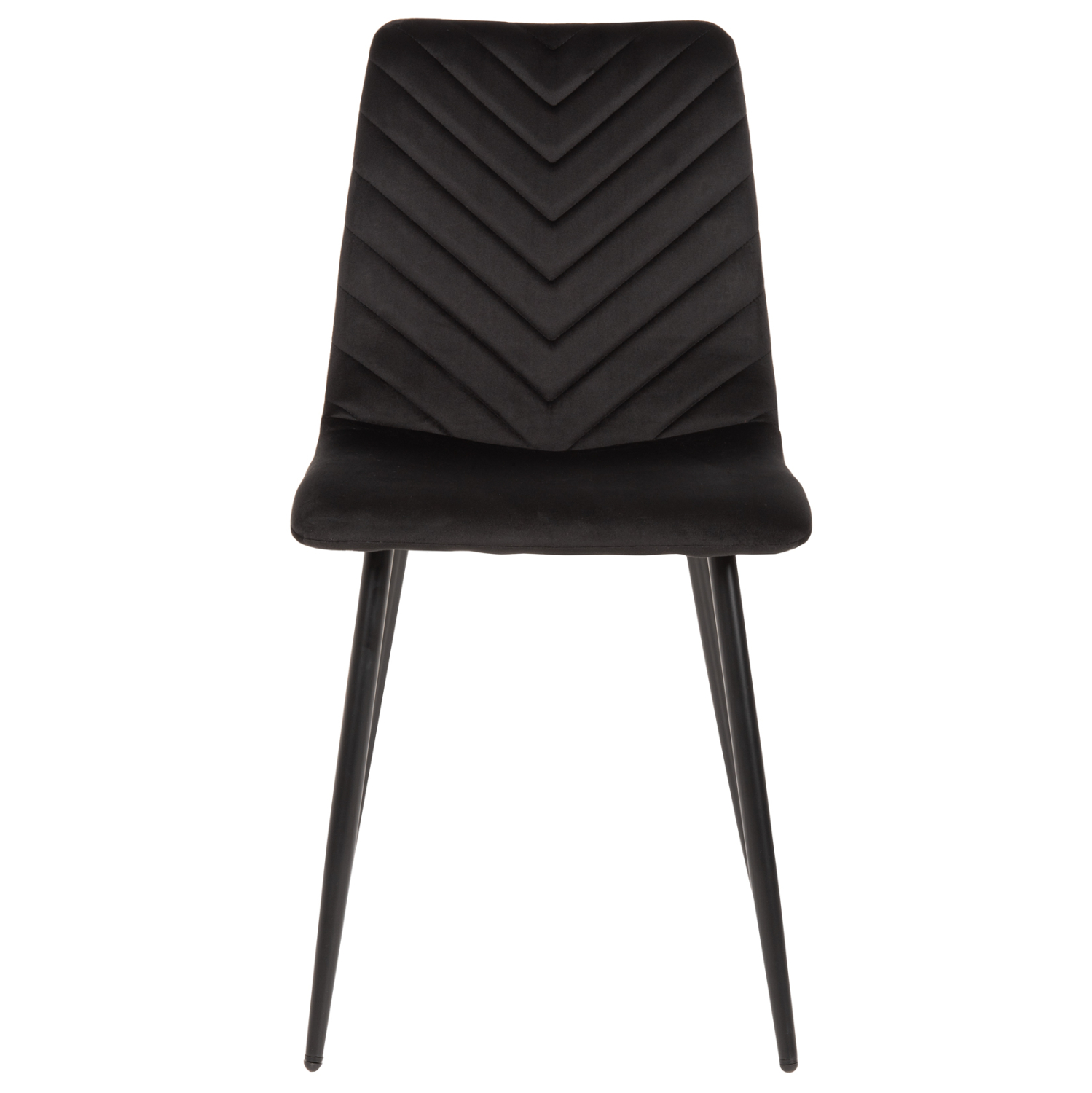 ΚΑΡΕΚΛΑ LATRELL HM8587.04 ΒΕΛΟΥΔΟ ΜΑΥΡΟ ΜΕ ΜΑΥΡΑ ΜΕΤΑΛΛΙΚΑ ΠΟΔΙΑ 43x54x88Υεκ. 4τμχ - Image 3