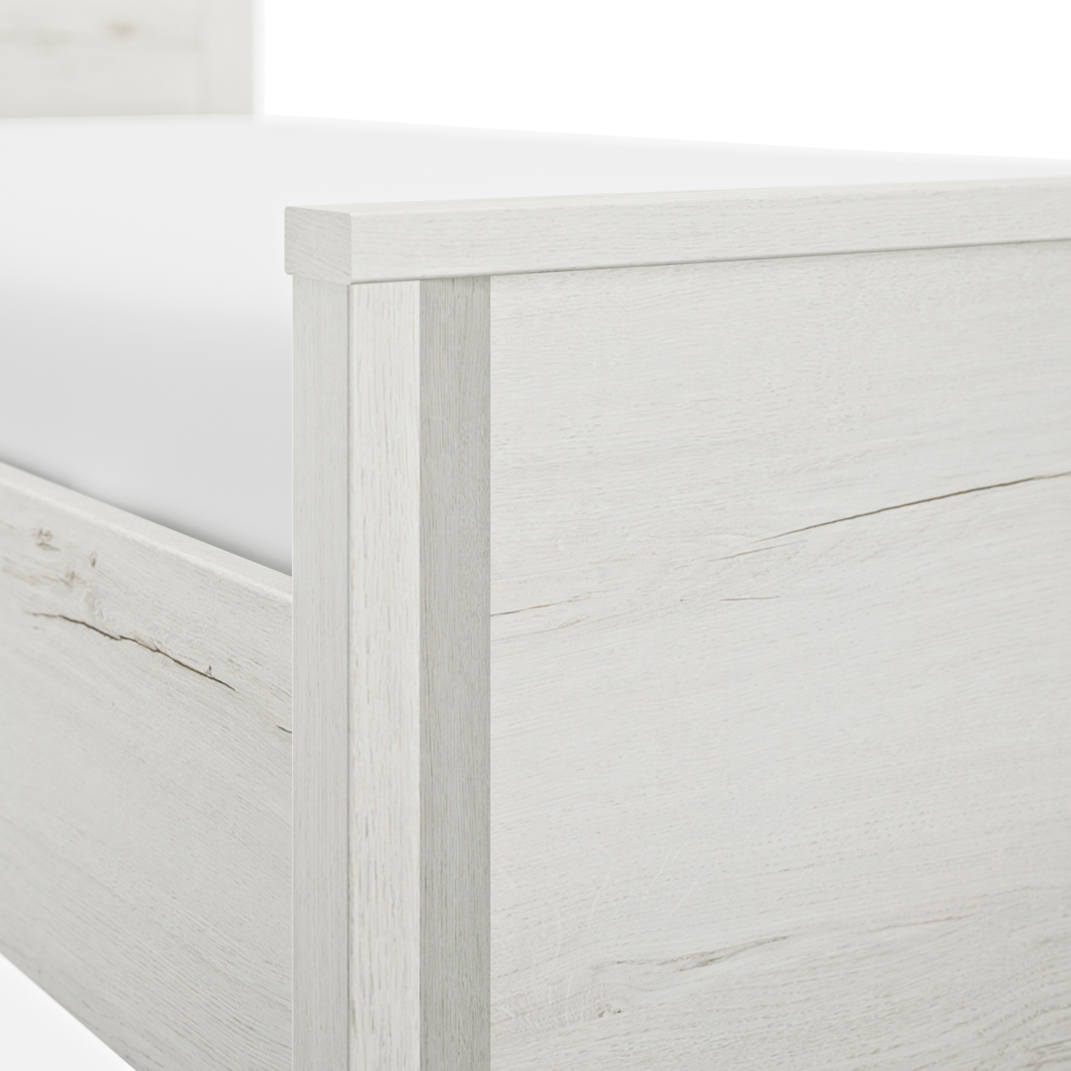 Lugano κρεβάτι ημίδιπλο 209x126x80εκ. ( για στρώμα 120x190 ή 120x200εκ. ) Whitewashed Oak - Image 2