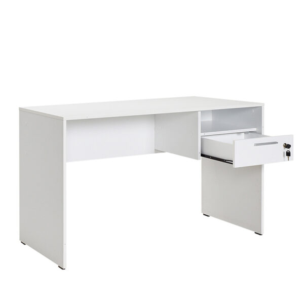 Γραφείο εργασίας Concept Megapap χρώμα λευκό 120x60x75εκ. - Image 3